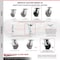 Service Caster 6 Inch Glass Filled Nylon Caster Set with Roller Bearing and Brakes/Swivel Locks SCC-35S620-GFNR-SLB-BSL-4 - alternate 5